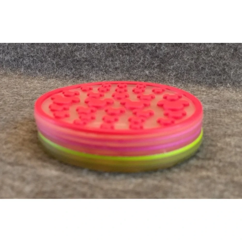 DISNEY Mickey Mouse Silicone Coasters‎ Lot of 5 Mickey Ears 3 Colors Stackable